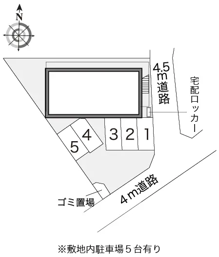 ★手数料０円★川崎市宮前区平５丁目　月極駐車場（LP）